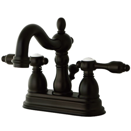 Kingston Brass 4" Centerset Bathroom Faucet, Oil Rubbed Bronze KB1605TAL